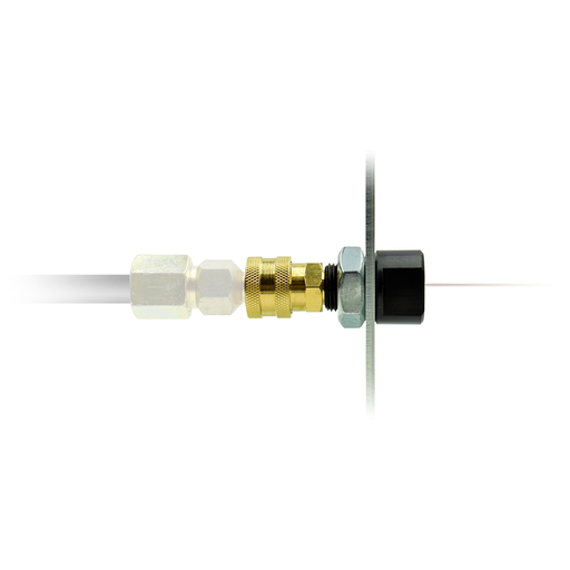 Turn Table Direct Pull Kit 3/4-16" Male Thread w/Nut for Spool or Wire Feeder Application
