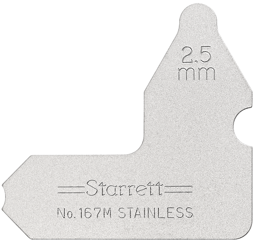RADIUS GAGE, 2.5mm 167M-2 1/2
