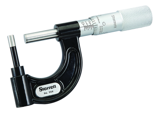 TUBE MICROMETER, 0-1", .001" GRAD 569AXP