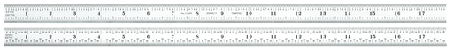 STEEL RULE, FULL FLEXIBLE, 18", 16R GRADS C316R-18