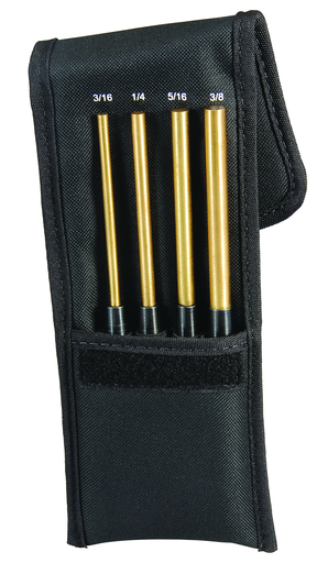 BRASS DRIVE PIN PUNCH SET, 4 PUNCHES SB248Z