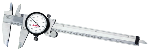 DIAL CALIPER, 0-6", WITH STANDARD LETTER OF CERTIFICATION, IN PLASTIC CASE 120A-6 W/SLC