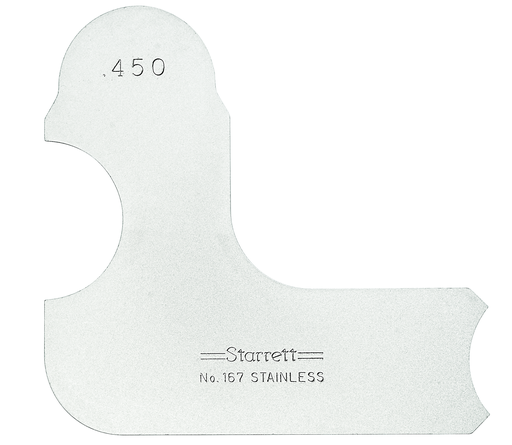 RADIUS GAGE, .450" 167-450