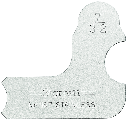 RADIUS GAGE, 7/32" 167-7/32