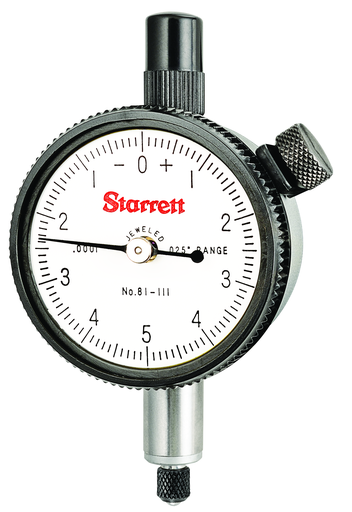 DIAL INDICATOR, 0 -.025", .0001" GRAD 81-111J