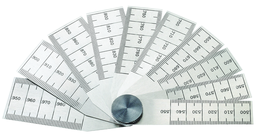 TAPER GAGE, .500-1.00" RANGE, 10 LEAVES 269B