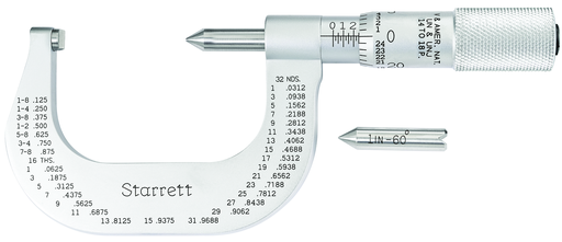 SCREW THREAD MICROMETER, 1-2" 585DP