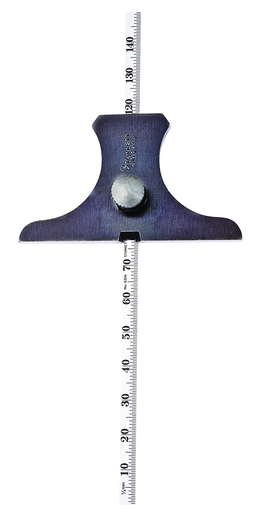 RULE DEPTH GAGE, 0-150mm, mm/1/2mm 237M