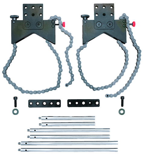 SHAFT ALIGNMENT CLAMP SET WITH EXTENSION PLATES and POSTS S668BZ