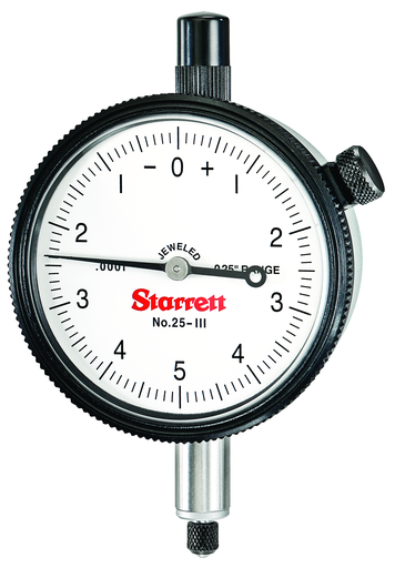 DIAL INDICATOR, 0 -.025", .0001" GRAD 25-111J