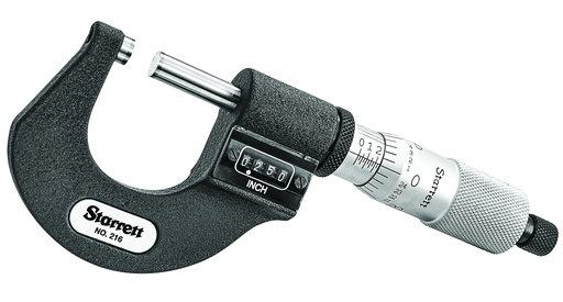 MICROMETER, DIGITAL, 0-1" T216XRL-1