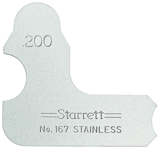 RADIUS GAGE, .200" 167-200