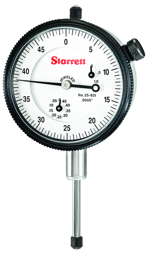 DIAL INDICATOR, 0 -1.000", .0005" GRAD 25-631J