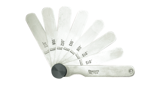 THICKNESS GAGE, .0015 - .015", 9 LEAVES 172A