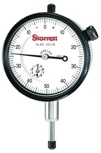 DIAL INDICATOR, 0 -.500", .001" GRAD 25-341/5J