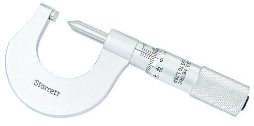 SCREW THREAD MICROMETER, 0-25mm, 1.25-1.75mm PITCH 575MCP