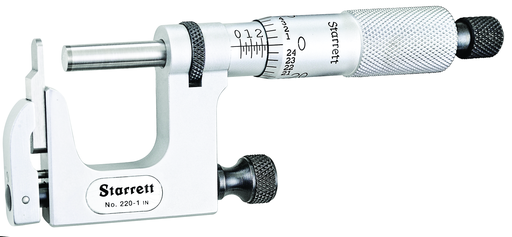 MICROMETER, MULTI-ANVIL, 0-1" 220XRL-1