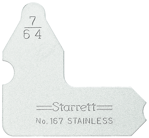 RADIUS GAGE, 7/64" 167-7/64