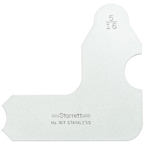RADIUS GAGE, 5/16" 167-5/16