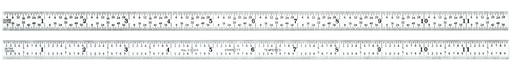 STEEL RULE, FULL FLEXIBLE, 12", 16R GRADS C316R-12