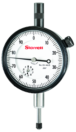 DIAL INDICATOR, WITH CASE STEM CAP, 0 -.500" 25-441/5J WCSC