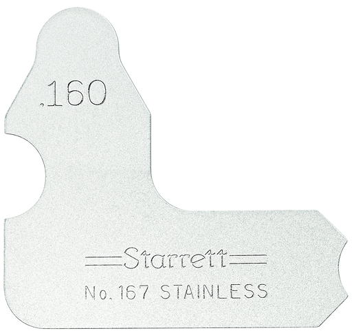 RADIUS GAGE, .160" 167-160