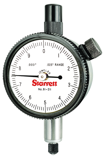 DIAL INDICATOR, 0 -.025", .0001" GRAD 81-211J