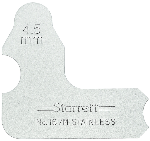 RADIUS GAGE, 4.5mm 167M-4 1/2