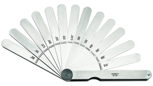THICKNESS GAGE, .0015-.200" RANGE, 13 LEAVES 467