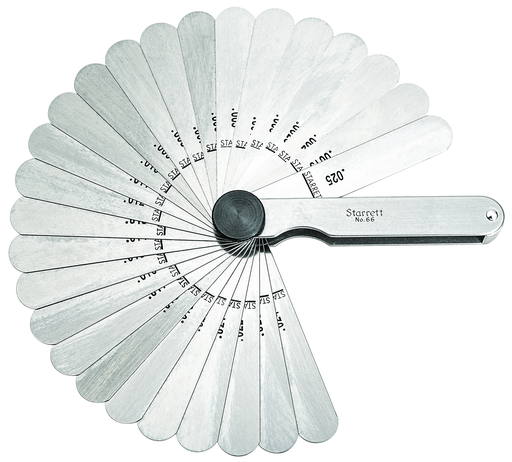 THICKNESS GAGE, 26 LEAVES, .0015-.025" 66