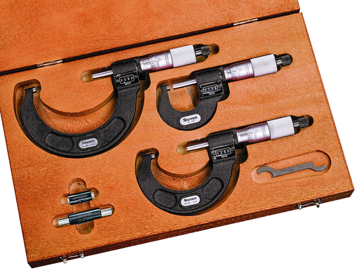 DIGITAL MICROMETER SET, 0-3", .0001" GRAD ST216AXRLZ