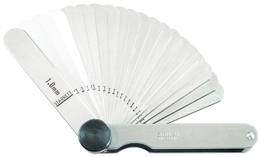 THICKNESS GAGE, 20 LEAVES, 0.05-1.0mm 66MA