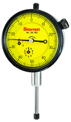DIAL INDICATOR, 0 -25.0mm, .01mm GRAD 25-781J