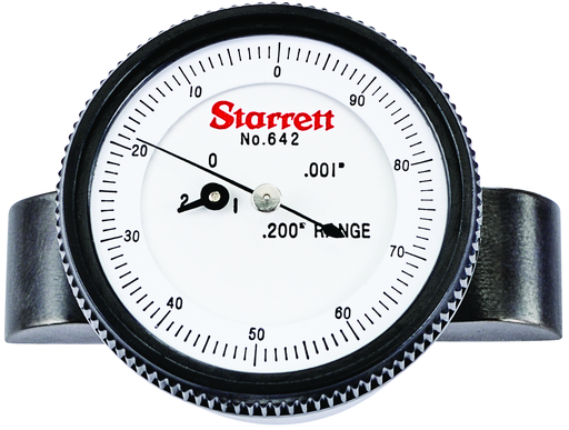 DIAL DEPTH GAGE WITH BACK PLUNGER, .001" 642Z