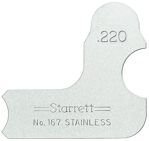 RADIUS GAGE, .220" 167-220