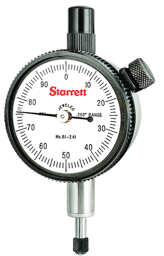 DIAL INDICATOR, 0 -.250", .001" GRAD 81-241J