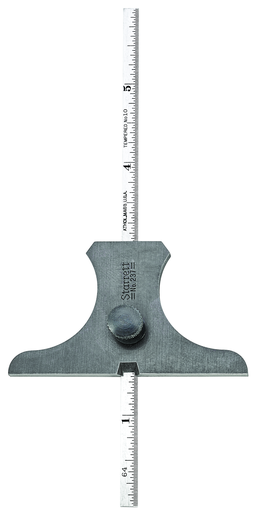 RULE DEPTH GAGE, 0-6", 32nds/ 64ths 237