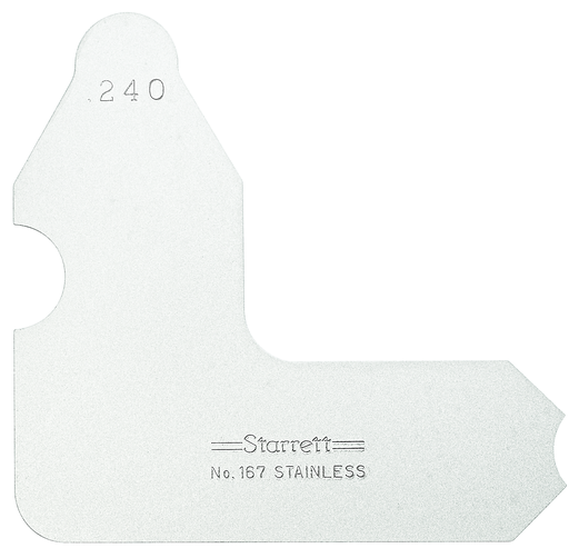 RADIUS GAGE, .240" 167-240