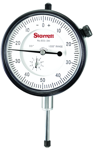 DIAL INDICATOR, 0 -1.000", .001" GRAD 655-341J