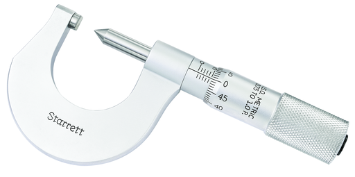 SCREW THREAD MICROMETER, 0-25mm, 0.75-1.0mm PITCH 575MDP