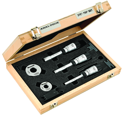 MICROMETER, INSIDE SET 3/8-3/4" RANGE S78XTDZ