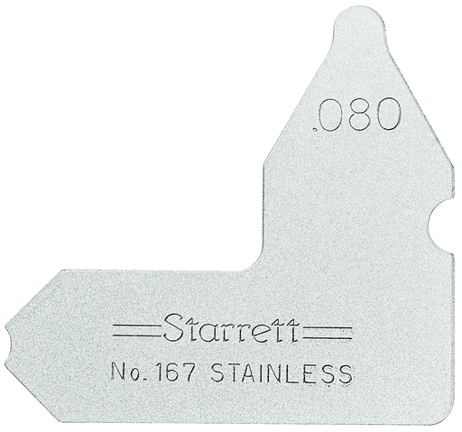 RADIUS GAGE, .080" 167-080