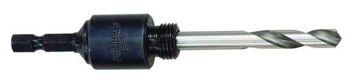 HOLE SAW ARBOR, With Pilot Drill, Fits Hole Saw Diameter 9/16" - 1-3/16" (14 - 30mm), Shank Size 1/4" (6.5mm) Hex A4