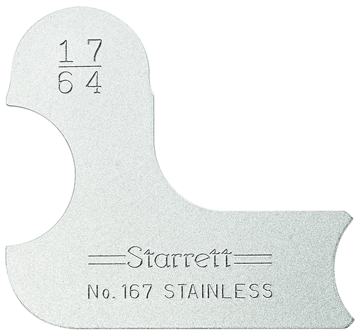 RADIUS GAGE, 17/64" 167-17/64