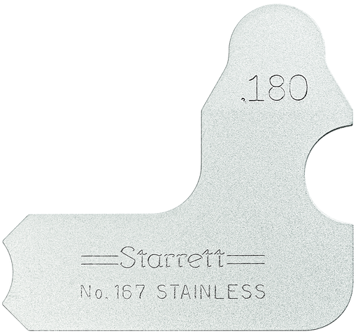 RADIUS GAGE, .180" 167-180