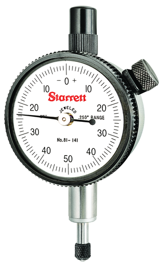 DIAL INDICATOR, 0 -.250", .001" GRAD 81-141J