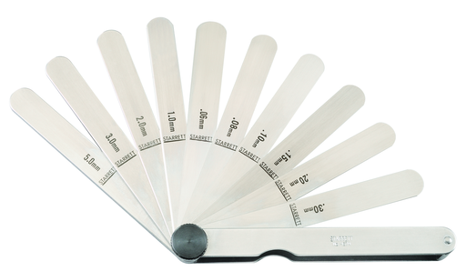 THICKNESS GAGE, 0.04-5.0mm RANGE, 13 LEAVES 467M
