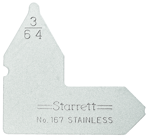RADIUS GAGE 3/64" 167-3/64
