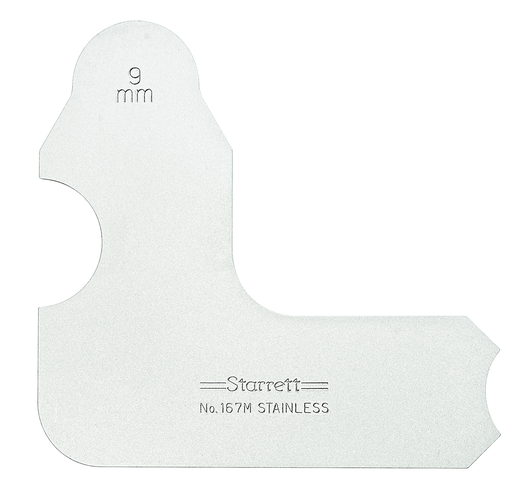 RADIUS GAGE, 9mm 167M-9