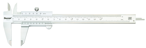 CALIPER, VERNIER-METRIC/ENGLISH RANGE 6"/150MM GRAD .001"/.02MM 125MEA-6/150